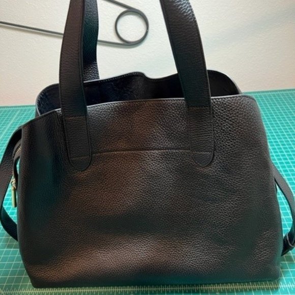 Cuyana Bags Limited Edition Cuyana Zippered Satchel Black Italian